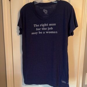 Xena Navy Blue Statement Tee - Short Sleeve